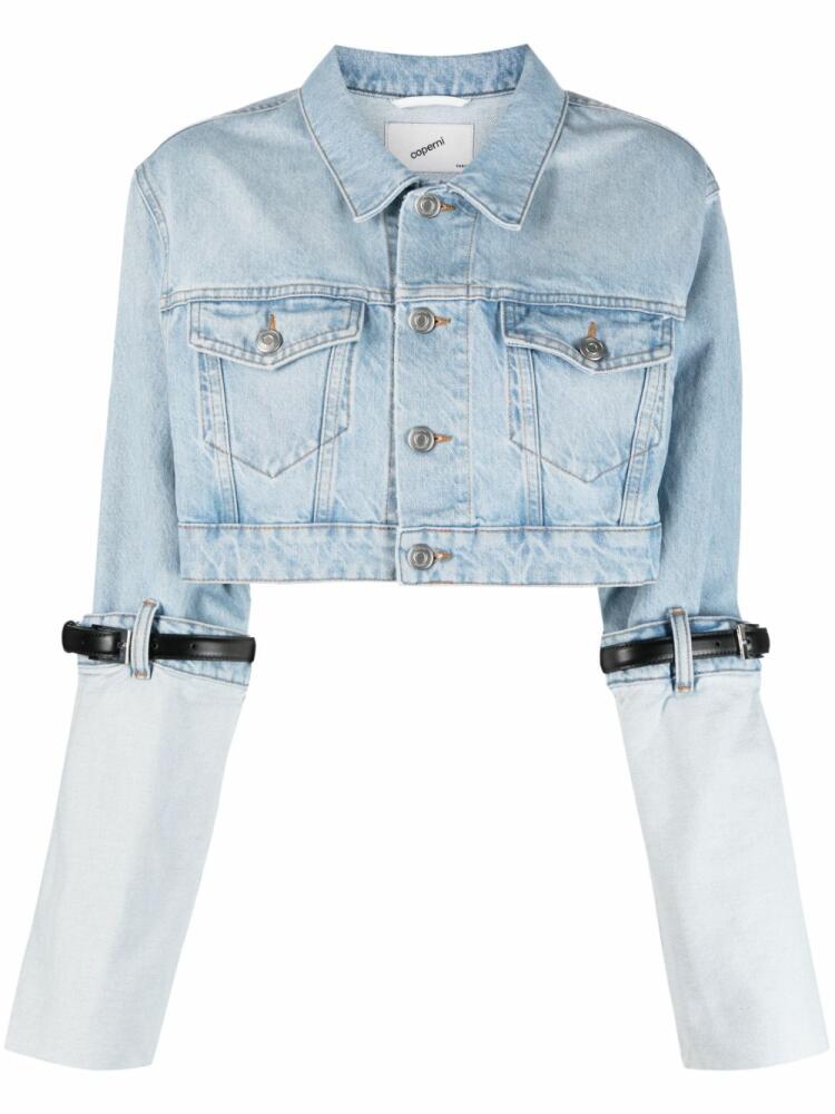 Coperni cropped denim jacket - Blue Cover