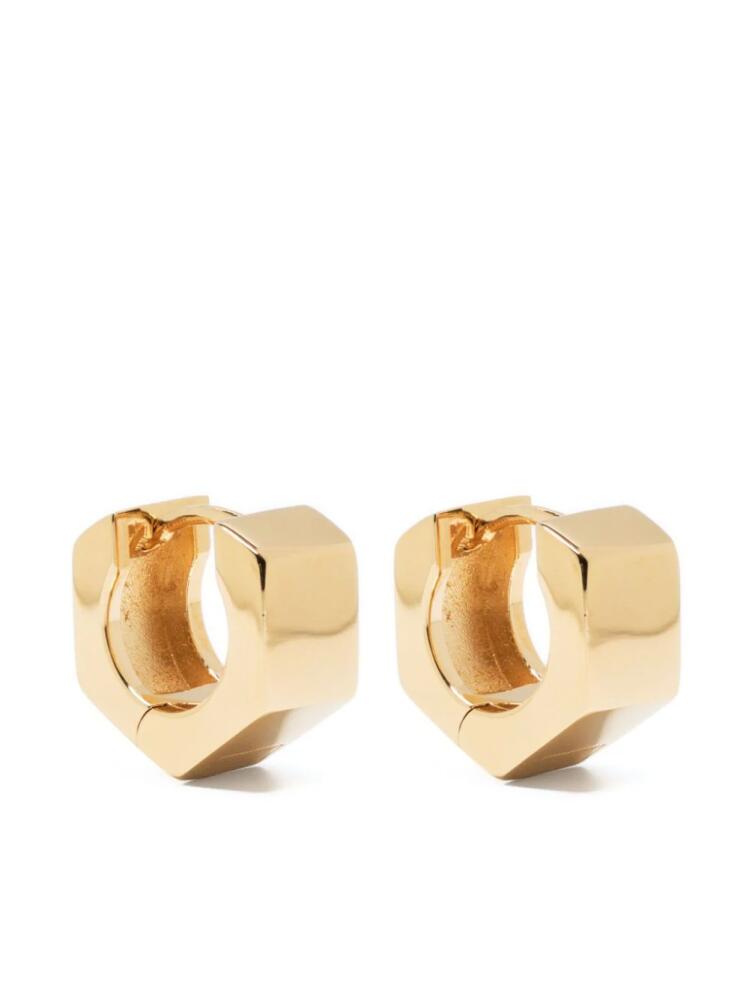 Maison Margiela screw-motif hoop earrings - Gold Cover