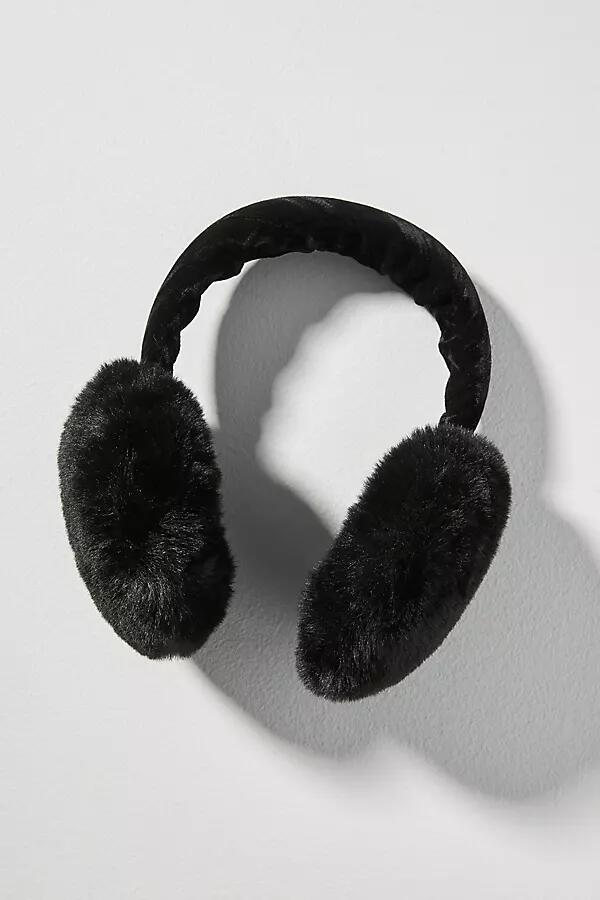 By Anthropologie Velvet Fuzzy Earmuffs Cover