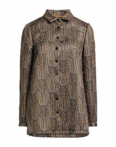 Siyu Woman Shirt Bronze Wool, Lurex, Silk, Nylon, Cotton Cover