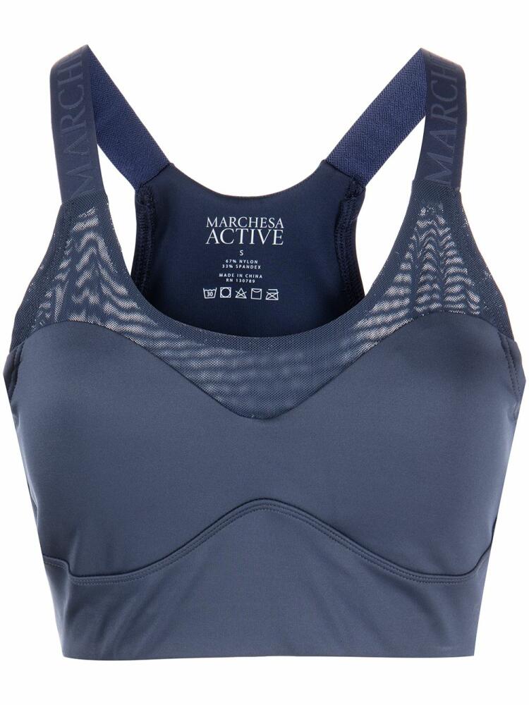 Marchesa Olivia sports bra - Blue Cover