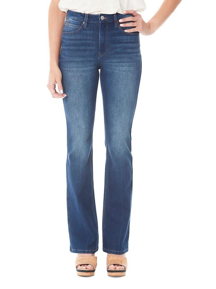 Nicole Miller Women's Four Way Stretch Bootcut Jeans - Blue Cover