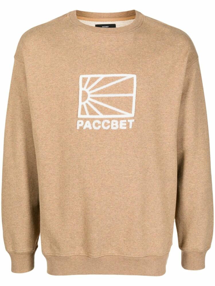 RASSVET logo-motif cotton sweatshirt - Brown Cover