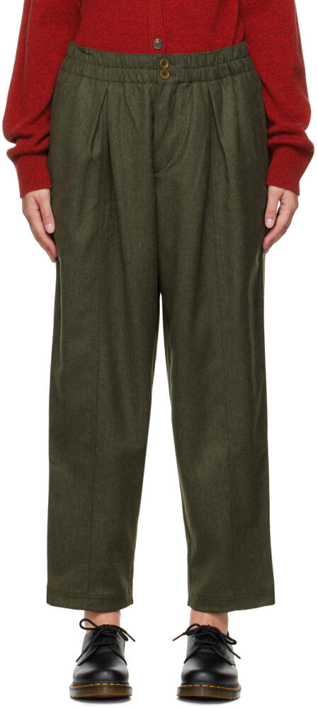 YMC Khaki Sylvian Trousers Cover