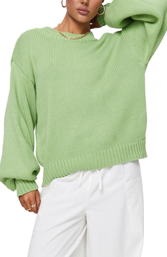 Princess Polly Harmony Balloon Sleeve Sweater in Sage Cover