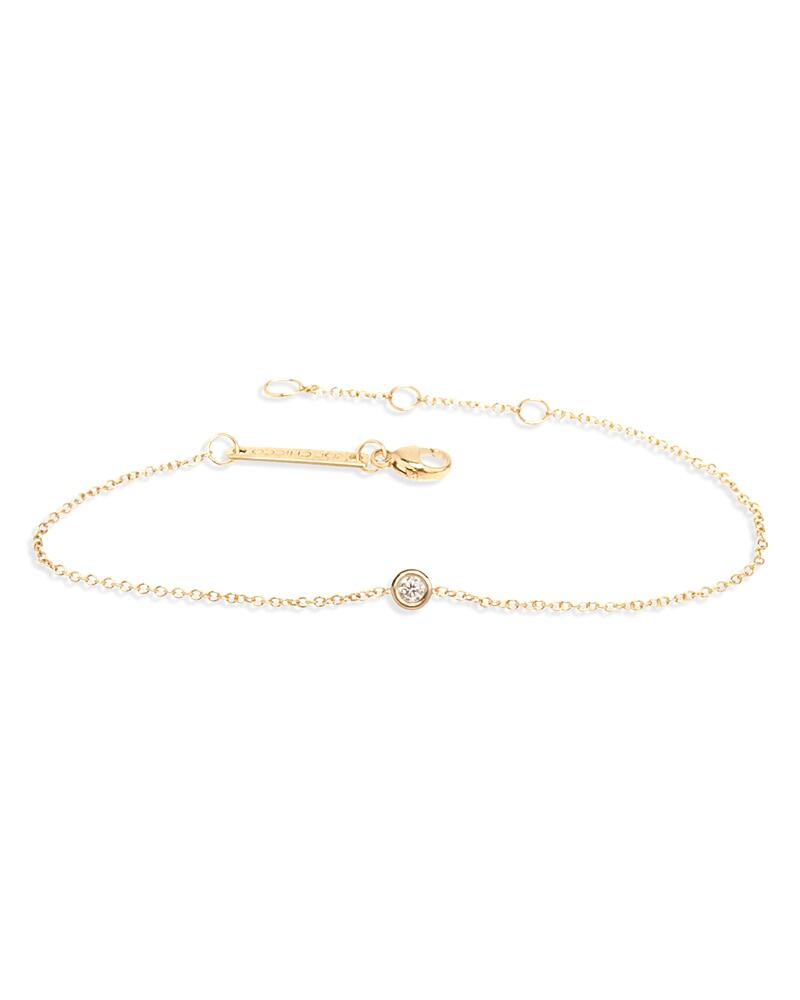 Zoe Chicco 14K Yellow Gold Floating Diamonds Diamond Bezel Chain Bracelet Cover