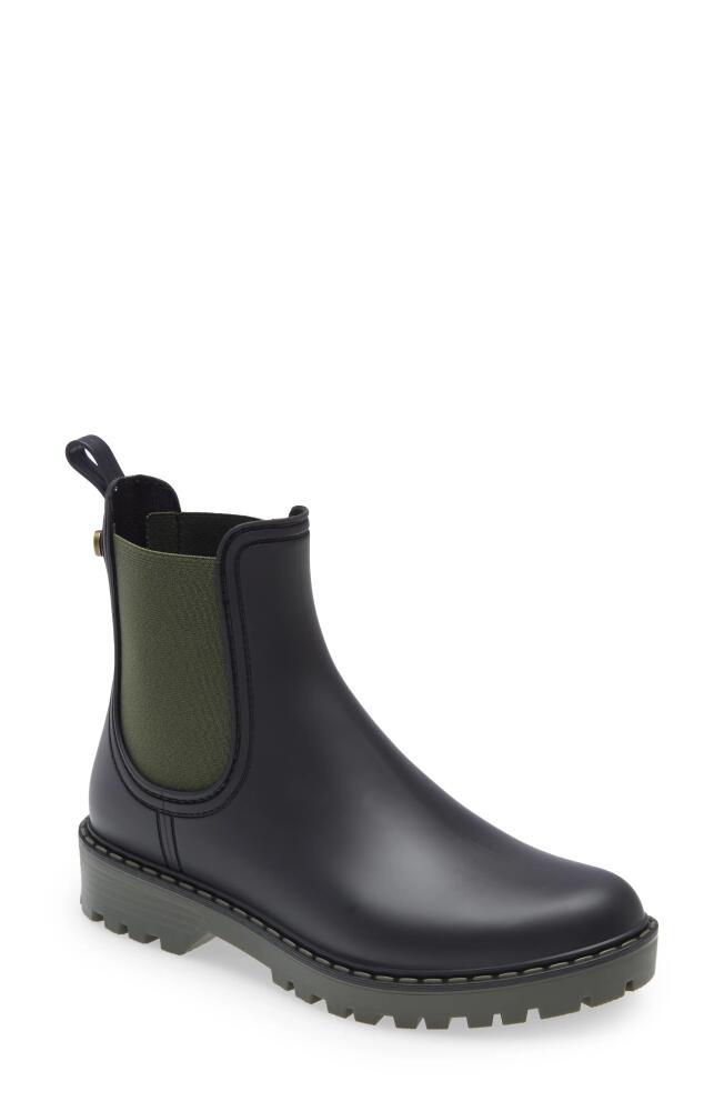 Toni Pons Cavour Chelsea Boot in Black/Khaki Rubber Cover