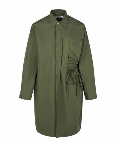 Ambush Oversized Waist-tie Shirt Dress Woman Midi dress Green Cotton Cover