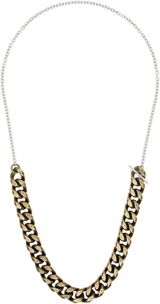 Dries Van Noten Silver & Gold Curb Necklace Cover