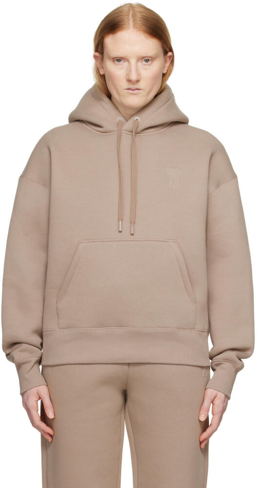 AMI Paris Taupe Ami de Cœur Hoodie Cover