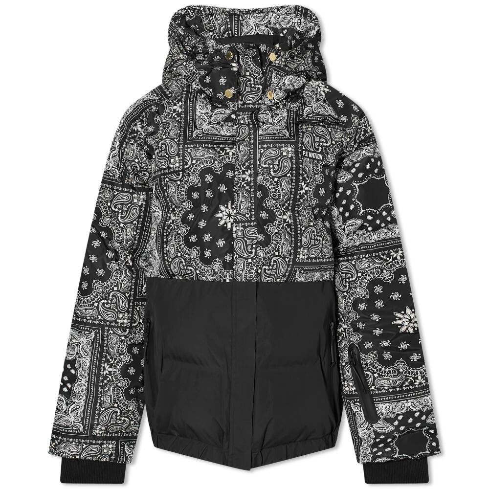 P.E Nation Women's Niseko Snow Jacket in Snow Bandana Black Cover