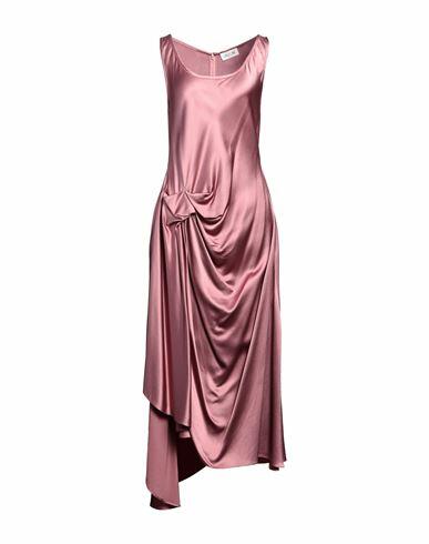 Del Core Woman Midi dress Pastel pink Viscose, Acetate, Silk Cover