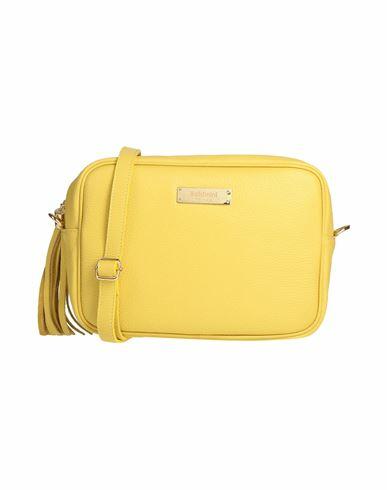 Baldinini Woman Cross-body bag Yellow Soft Leather Cover