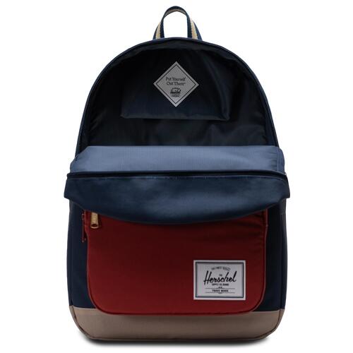 Herschel Pop Quiz Backpack - Adult Black Iris/Red Ochre/Twill Cover