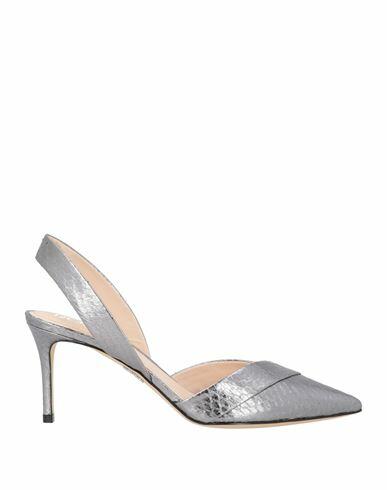 Rodo Woman Pumps Silver Leather Cover