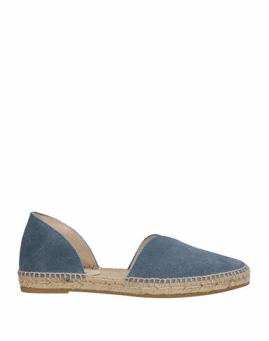 Manebí Woman Espadrilles Pastel blue Leather Cover