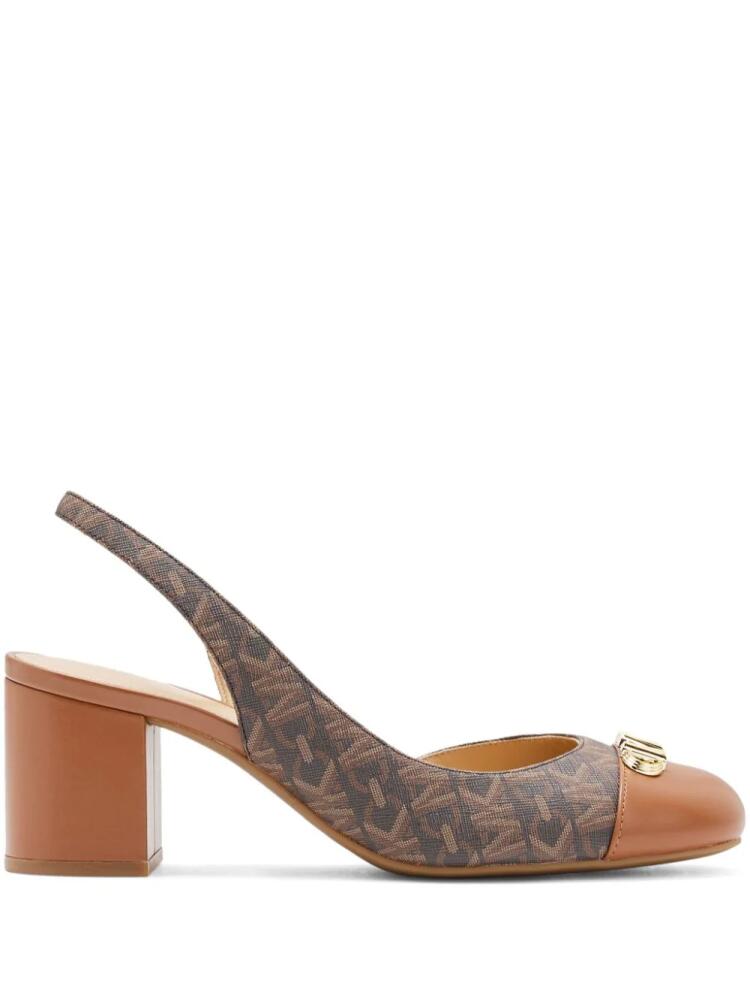 Michael Kors Perla Flex 57mm slingback pumps - Brown Cover