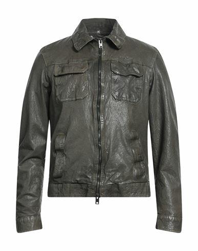 Masterpelle Man Jacket Military green Soft Leather Cover