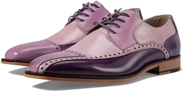 Stacy Adams Plaza Cap Toe Oxford (Purple Multi) Men's Lace Up Wing Tip Shoes Cover