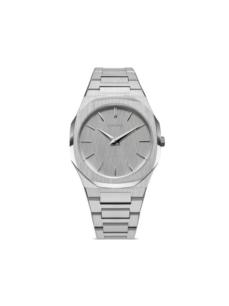 D1 Milano Ultra Thin Linen 40mm - Silver Cover