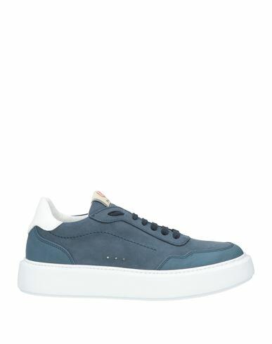 Pollini Man Sneakers Slate blue Leather Cover