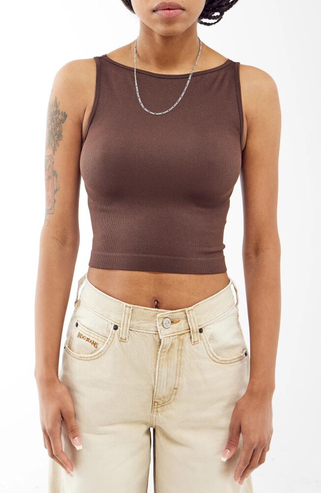 BDG Urban Outfitters Rib Crop Tank in Chiccory Coffee Cover