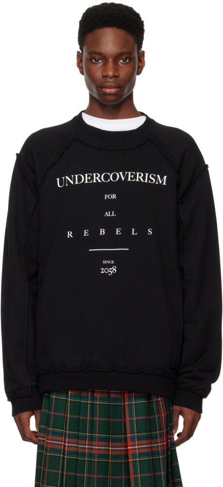 Undercoverism Black Raw Edge Sweatshirt Cover