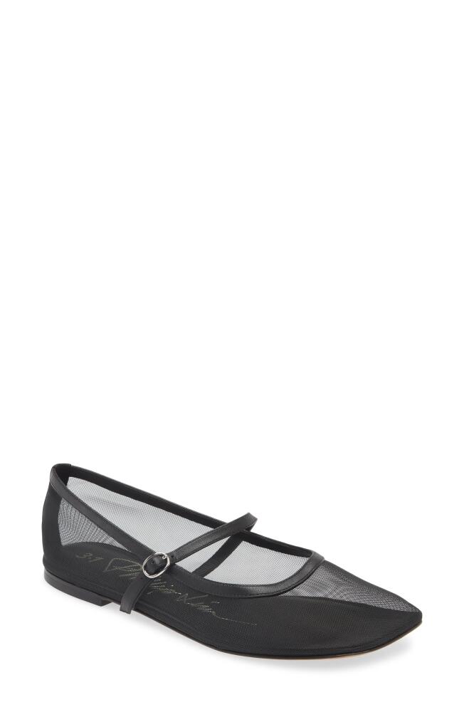 3.1 Phillip Lim Mesh Mary Jane Flat in Black Cover