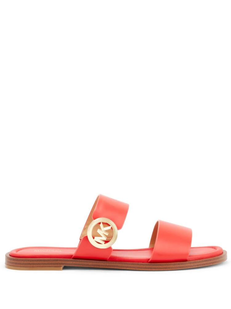 Michael Kors Vera leather slide sandals - Red Cover