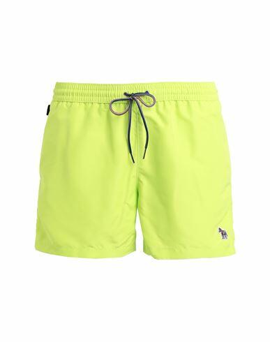 Paul Smith Man Swim trunks Acid green Recycled polyester Cover