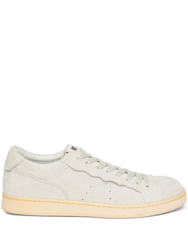 MSGM panelled leather sneakers - White Cover