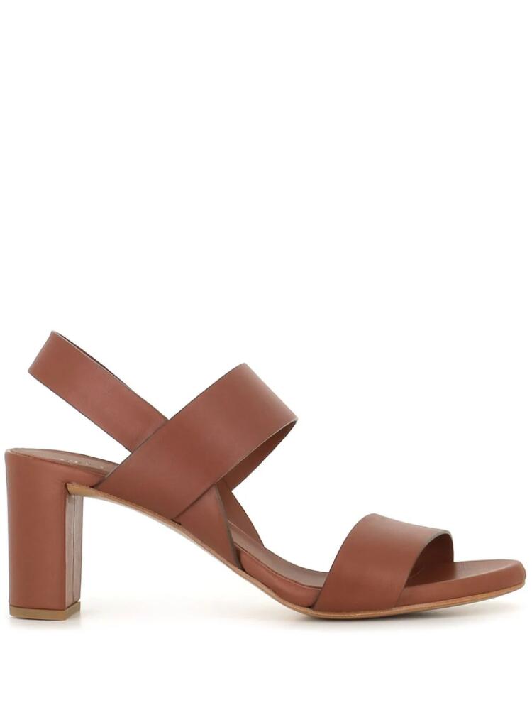 Del Carlo 75mm leather sandals - Brown Cover