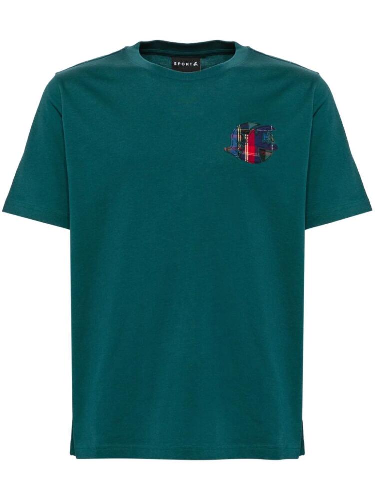 SPORT b. by agnès b. logo-patched T-shirt - Green Cover