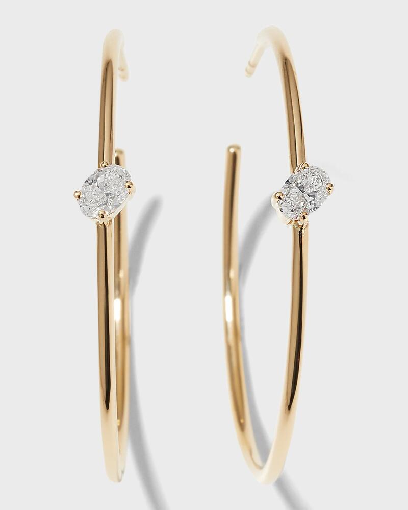 Kastel Jewelry 14K Gold Chilla Diamond Hoop Earrings Cover