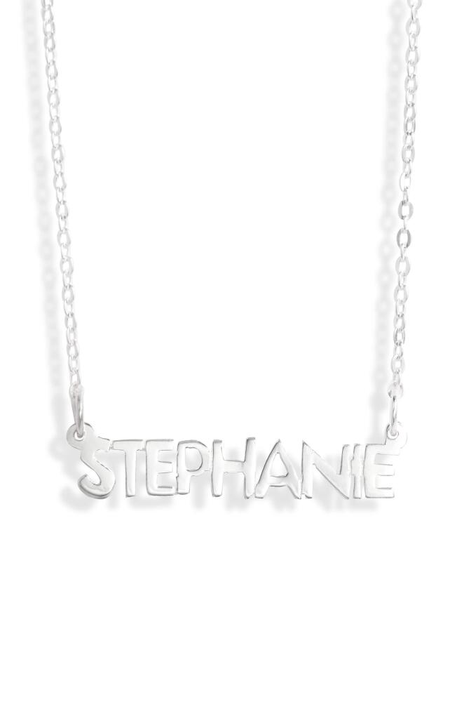 Argento Vivo Sterling Silver Argento Vivo Small Personalized Name Necklace Cover