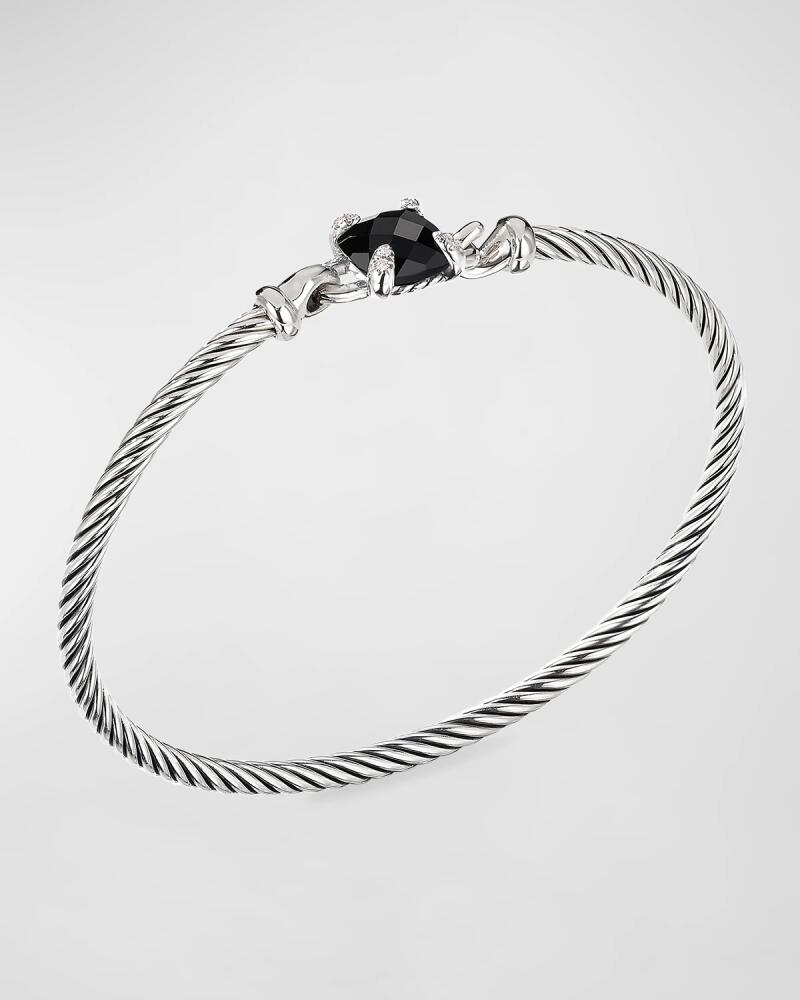 David Yurman Chatelaine Pave Prong Bracelet with Stone Cover