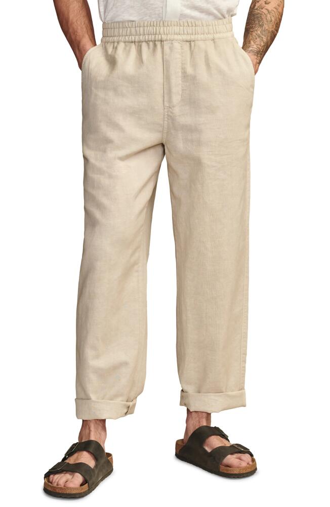 Lucky Brand Pull-On Linen & Cotton Chinos in Moonstruck Cover