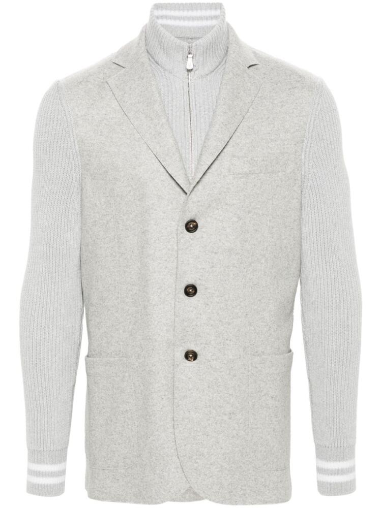 Eleventy single-breasted blazer - Grey Cover