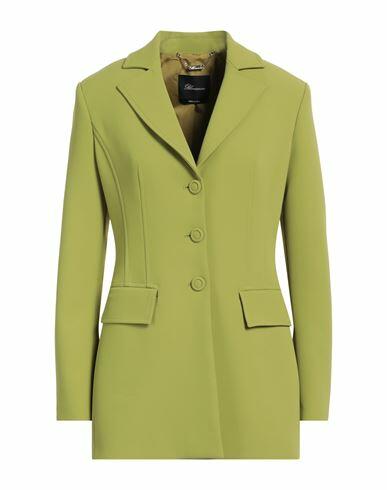 Blumarine Woman Blazer Green Polyester, Elastane Cover