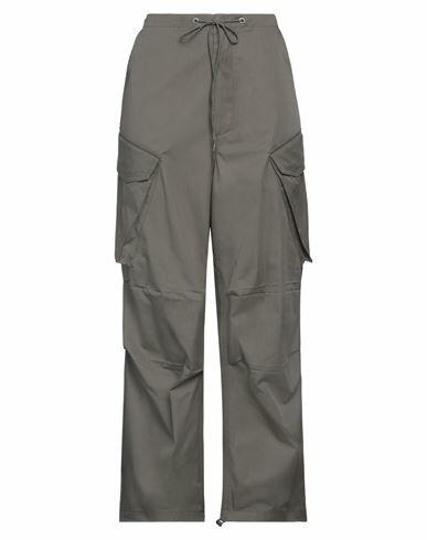 Agolde Woman Pants Military green Cotton Cover