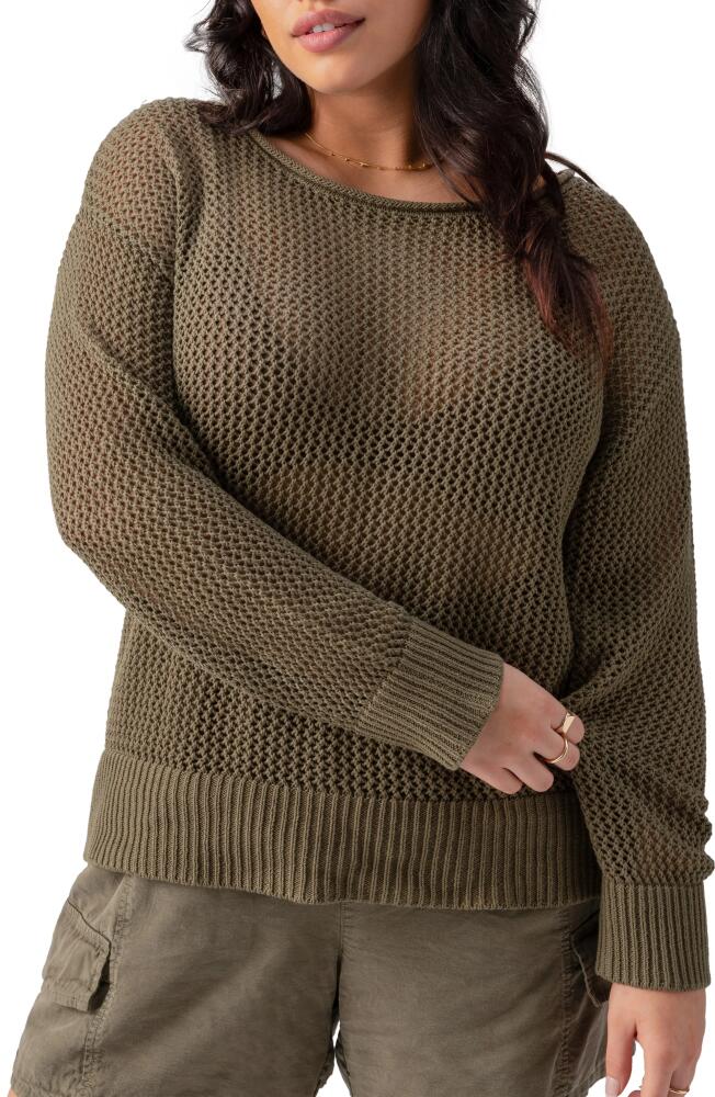 Sanctuary Open Stitch Sweater in Burnt Olive Cover