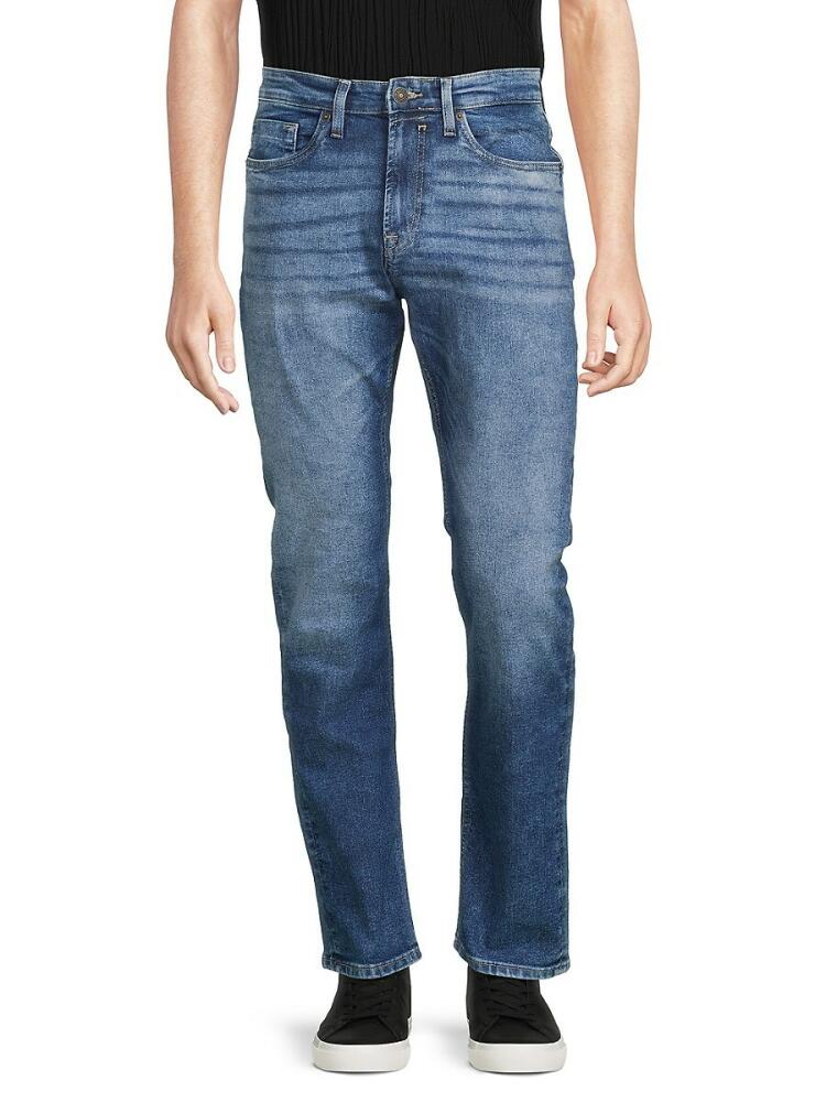 BUFFALO David Bitton Men's Ash-X Slim Straight Leg Jeans - Blue Cover