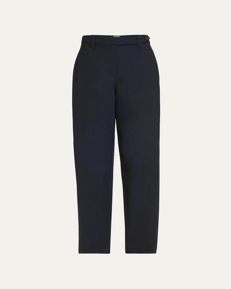 Brunello Cucinelli Adjustable Hem Wool Trousers Cover