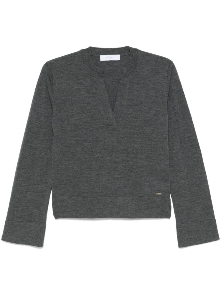 kaos V-neck sweater - Grey Cover