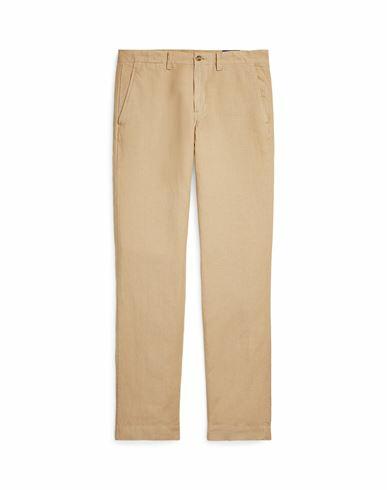 Polo Ralph Lauren Straight Fit Linen-cotton Pant Man Pants Sand Linen, Cotton Cover