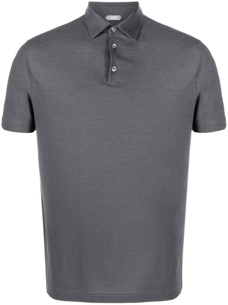 Zanone Ice cotton polo shirt - Grey Cover