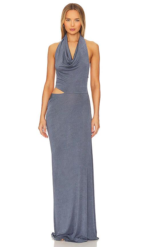 MISHA Elean Gown in Slate Cover