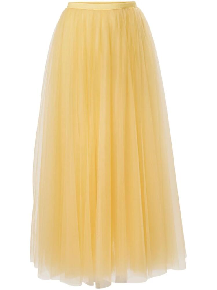 Carolina Herrera tulle maxi skirt - Yellow Cover