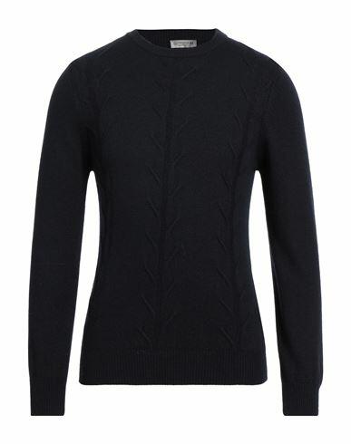 Daniele Alessandrini Homme Man Sweater Midnight blue Viscose, Polyamide, Wool, Cashmere Cover