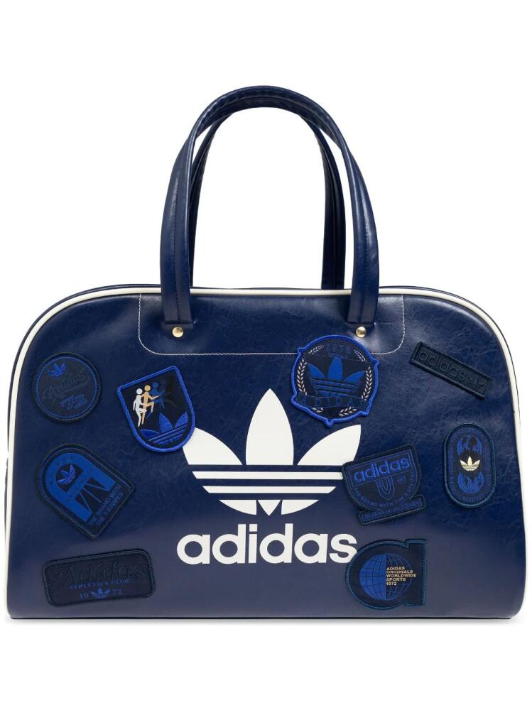 adidas logo-patches tote bag - Blue Cover